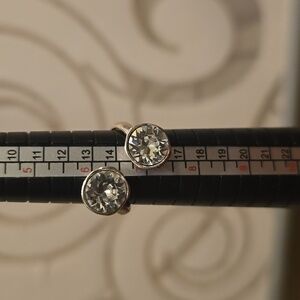 Clear crystal wrap adjustable ring